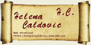 Helena Ćaldović vizit kartica